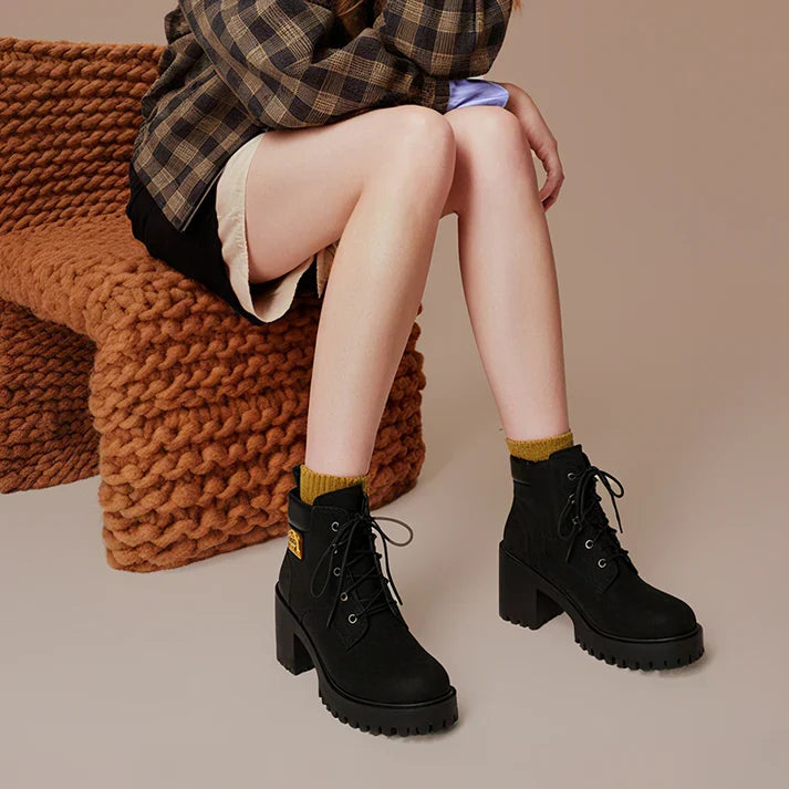 Emma | Botines de tacón con plataforma
