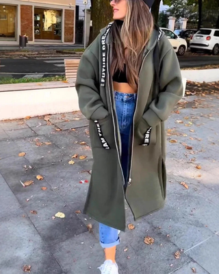 Marina - Sudadera larga con capucha