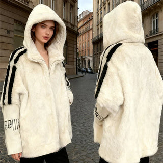 Ainoa - Chaqueta casual con capucha y cremallera