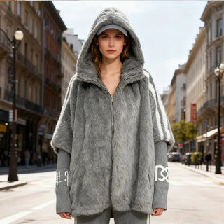 Ainoa - Chaqueta casual con capucha y cremallera