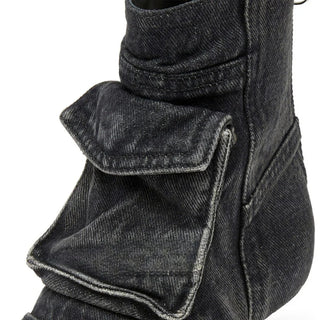 Vega - Botines de diseño cargo en tejido tejano