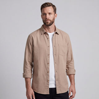 LORENZO | CAMISA DE ALGODÓN Y LINO