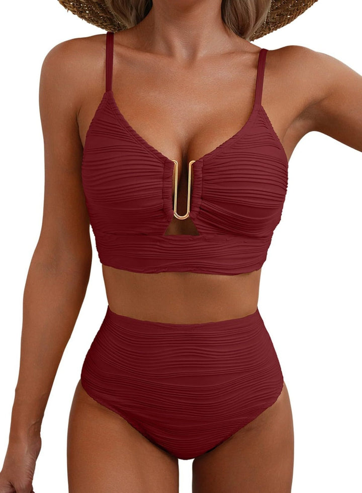 Luna – Bikini push-up de cintura alta