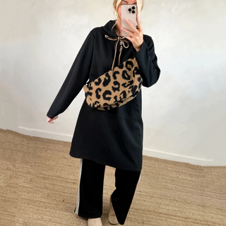 Lorena - Sudadera larga oversized con capucha