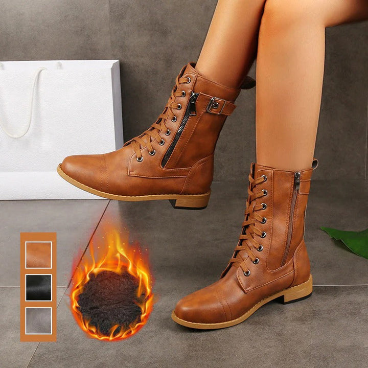 Silvia - Botas con soporte plantar de puntera redonda