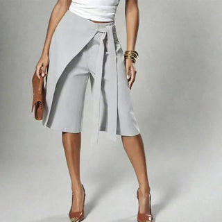 Mía - Elegantes pantalones culotte con lazo